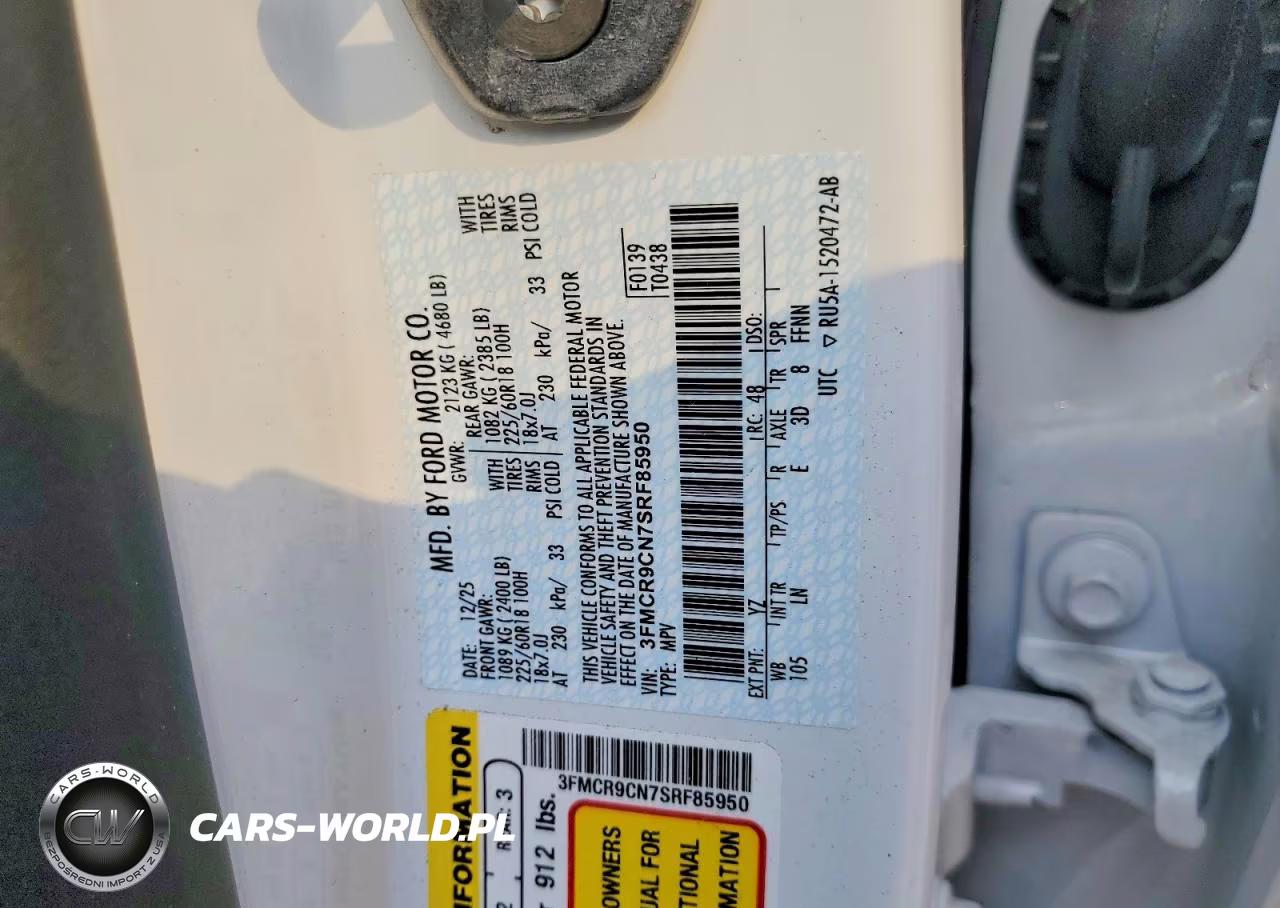 2025 Ford Bronco Sport Outer Banks VIN:3FMCR9CN7SRF85950 - 13