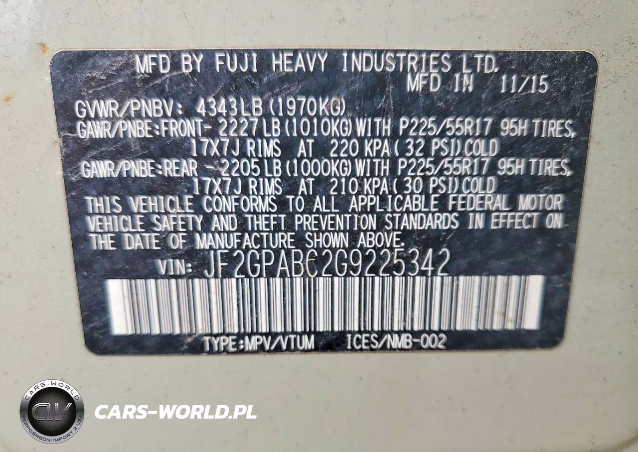 2016 Subaru Crosstrek Premium VIN:JF2GPABC2G9225342 - 12