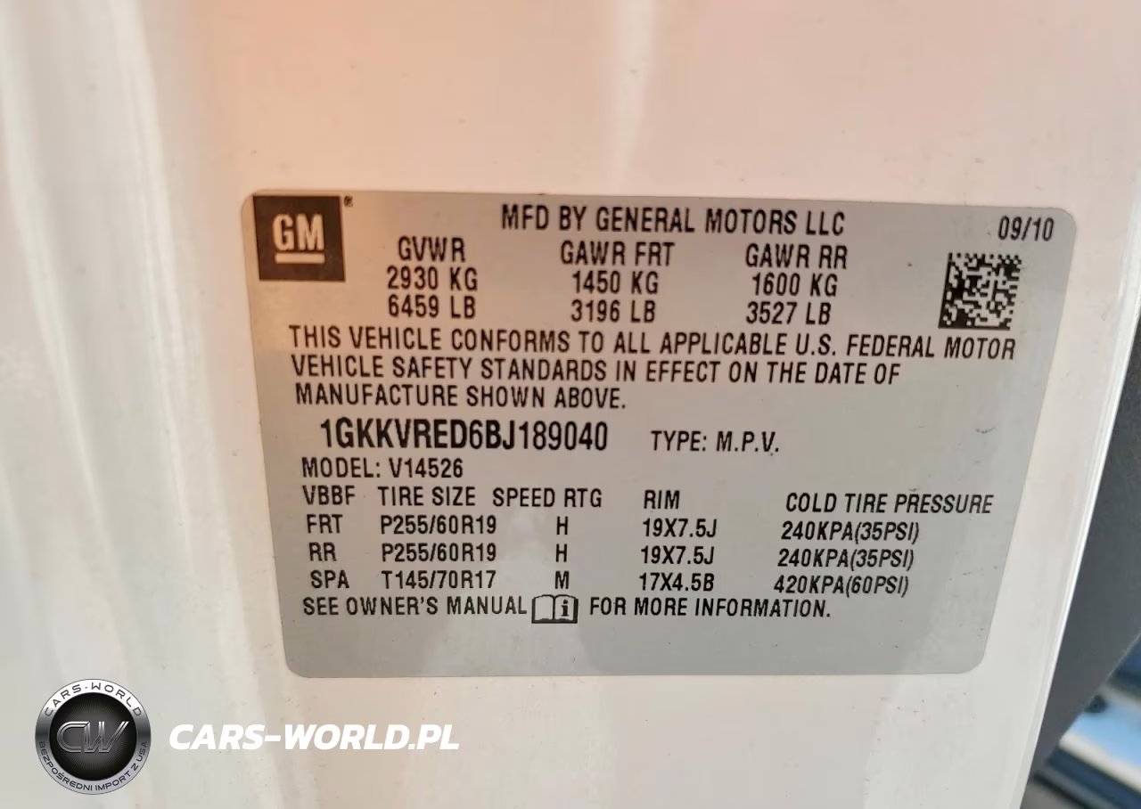 2011 GMC Acadia Slt-1 VIN:1GKKVRED6BJ189040 - 13