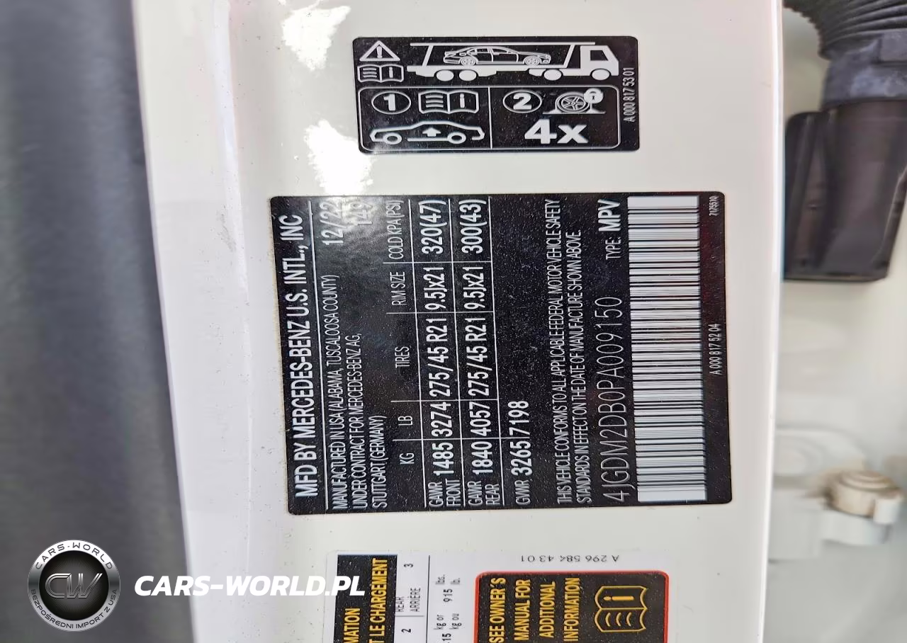 2023 Mercedes-Benz Eqs Suv 450+ VIN:4JGDM2DB0PA009150 - 14