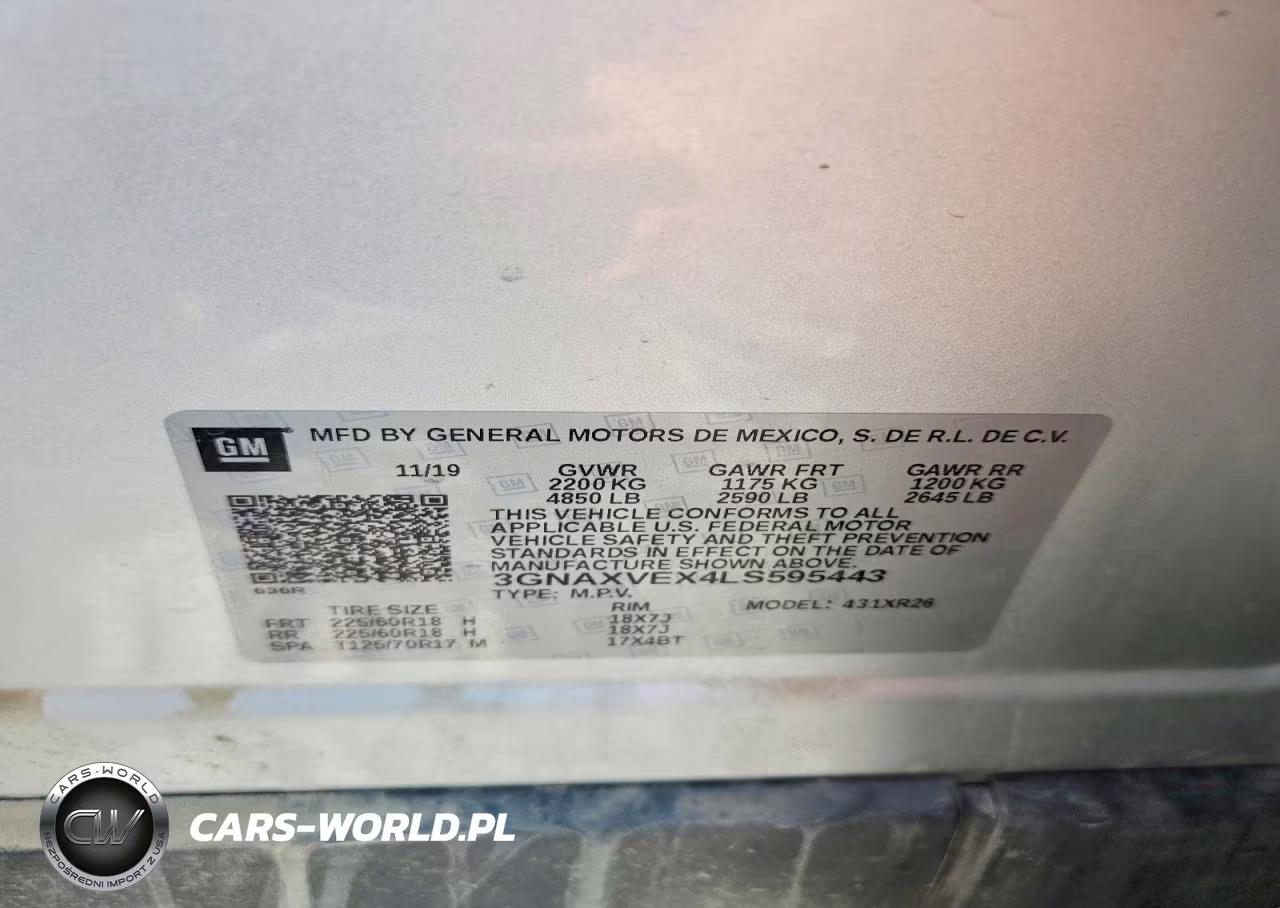 2020 Chevrolet Equinox Lt VIN:3GNAXVEX4LS595443 - 13