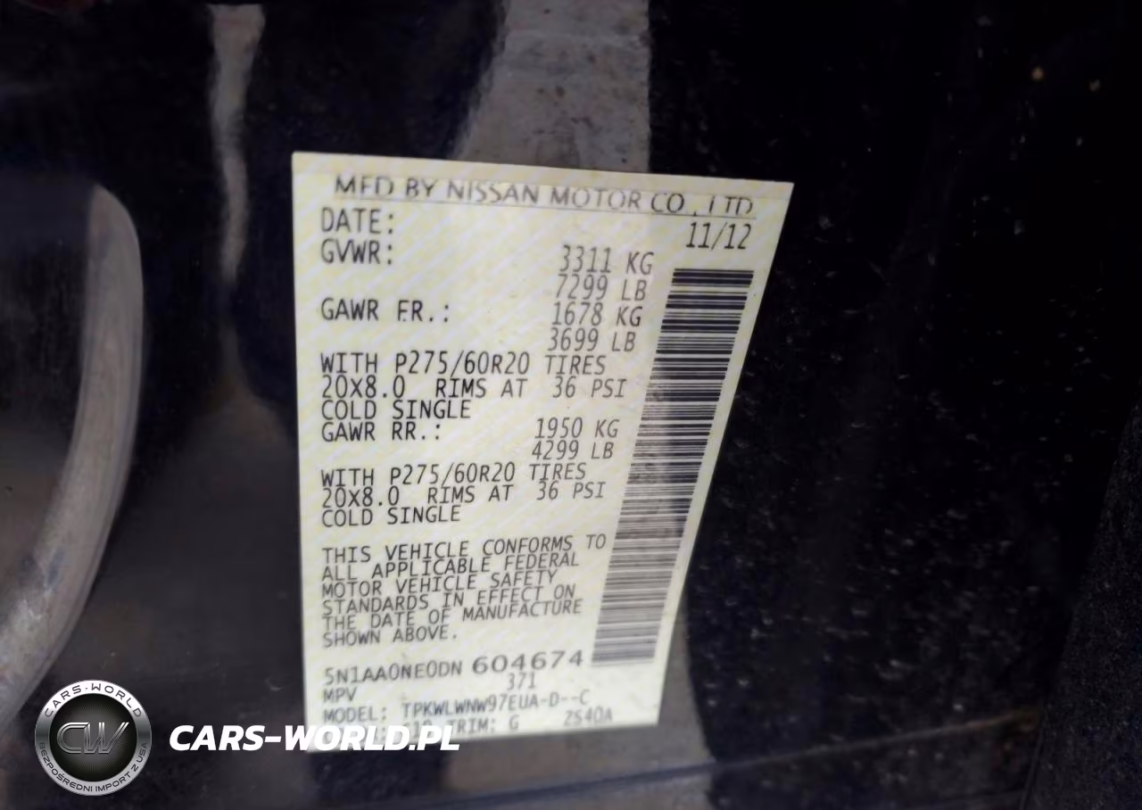 2013 Nissan Armada Platinum VIN:5N1AA0NE0DN604674 - 13