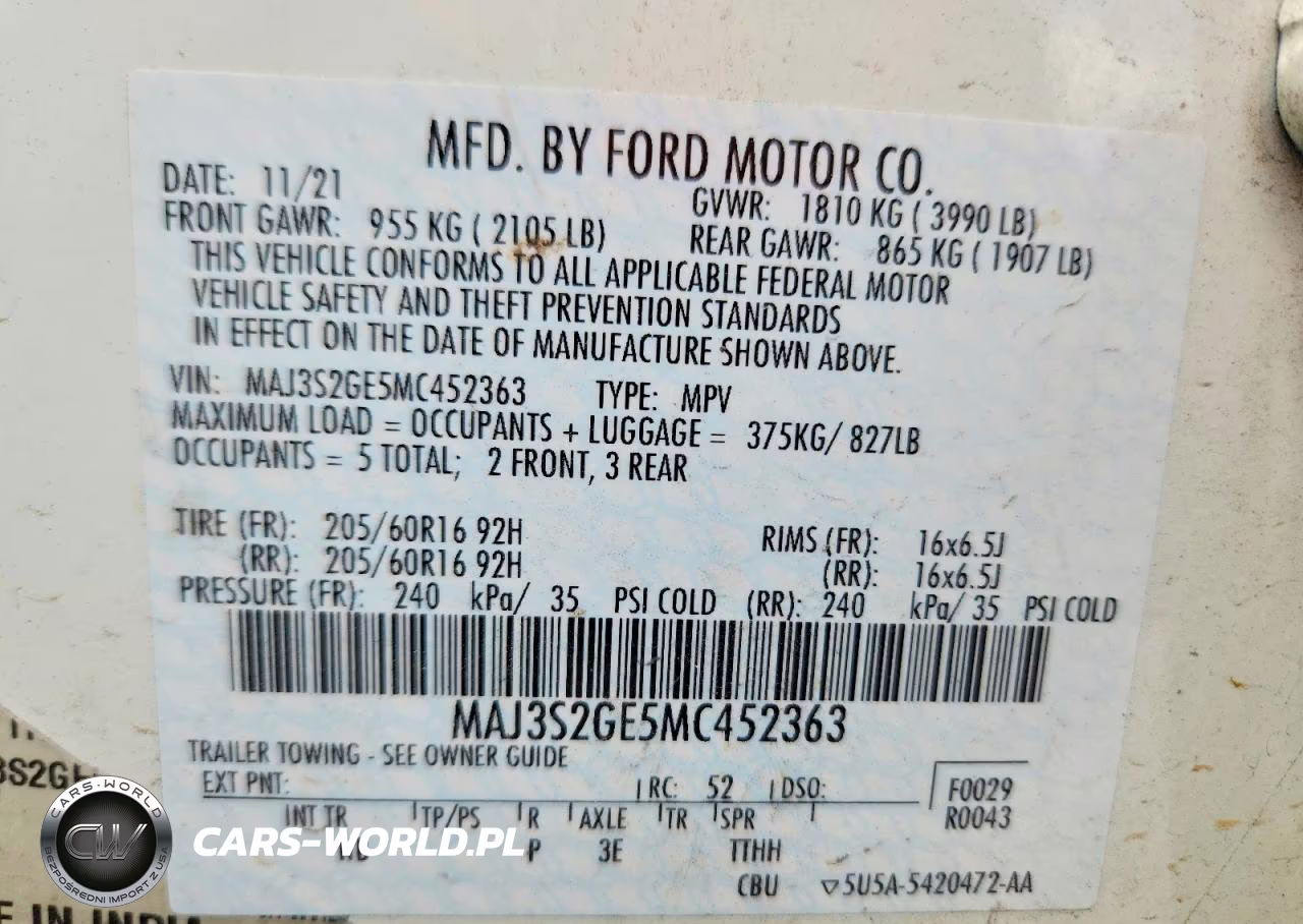 2021 Ford Ecosport Se VIN:MAJ3S2GE5MC452363 - 14
