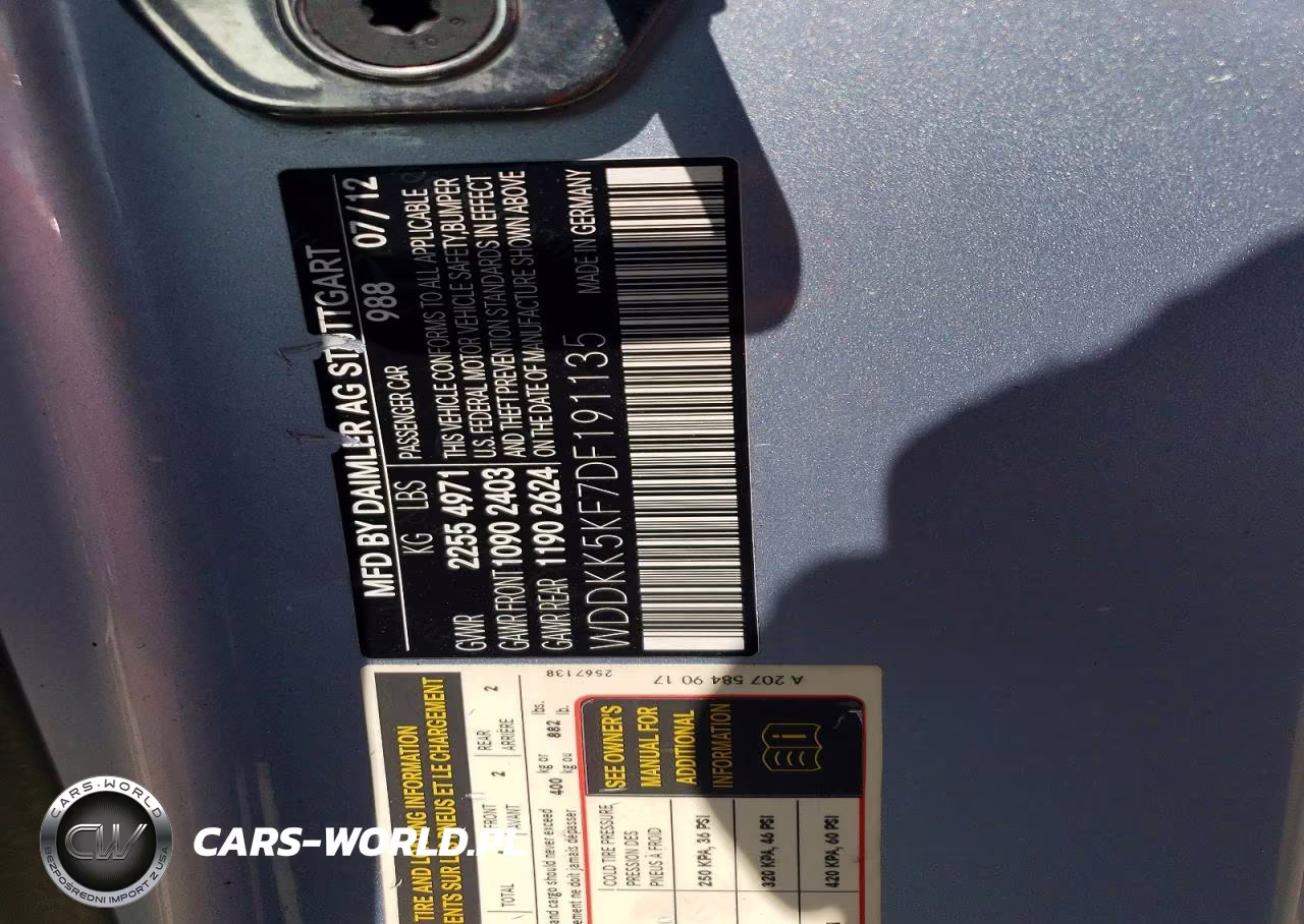2013 Mercedes-Benz E 350 VIN:WDDKK5KF7DF191135 - 12