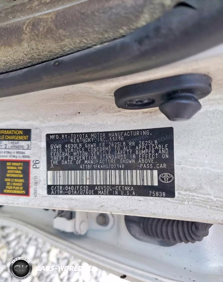 2017 Toyota Camry Le VIN:4T1BF1FK4HU702148 - 12