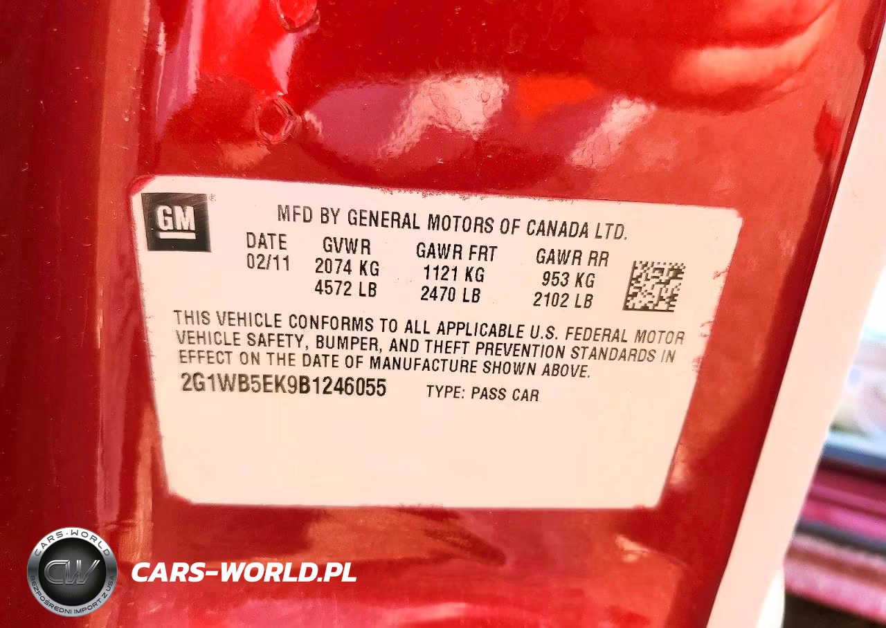 2011 Chevrolet Impala Lt VIN:2G1WB5EK9B1246055 - 13