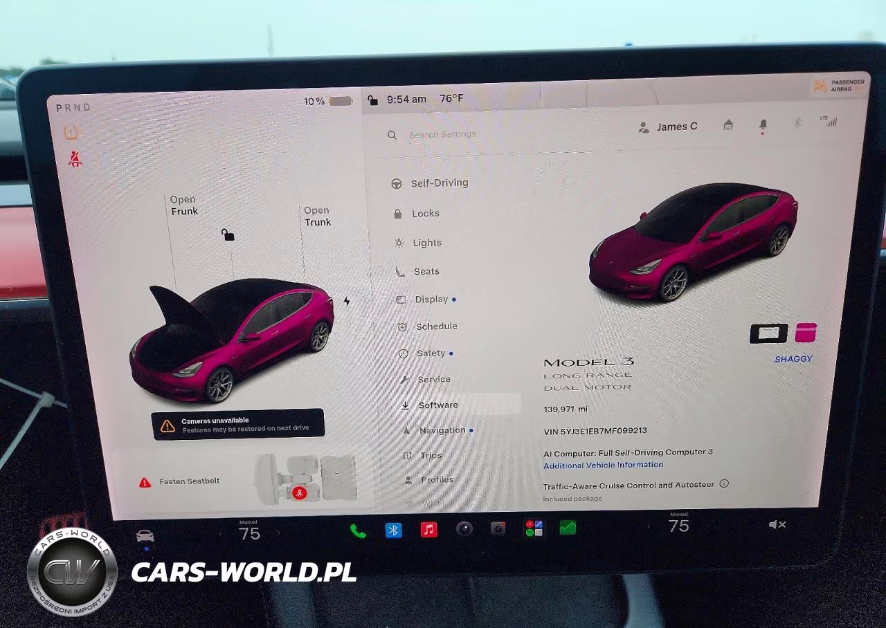 2021 Tesla Model 3 VIN:5YJ3E1EB7MF099213 - 9