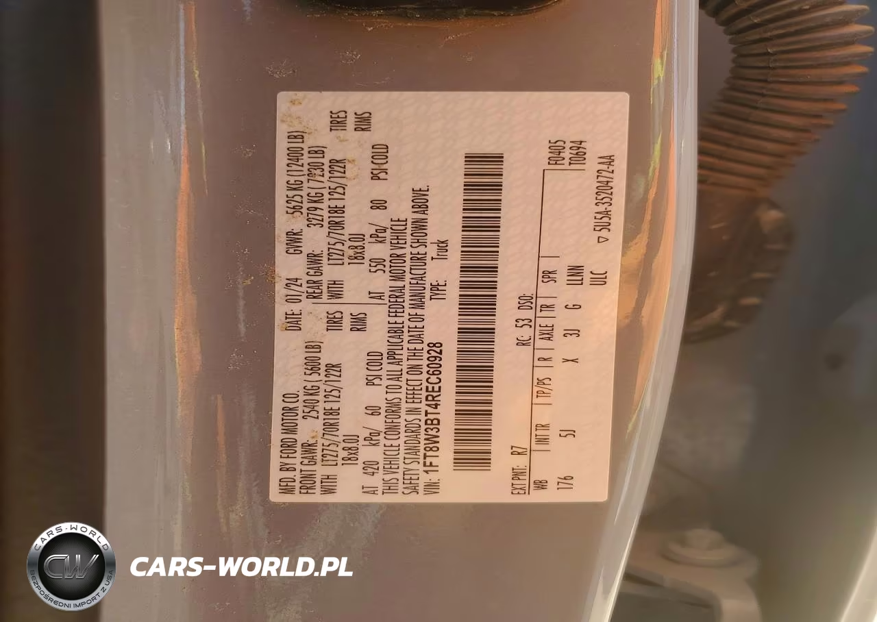2024 Ford F350 Super Duty VIN:1FT8W3BT4REC60928 - 13