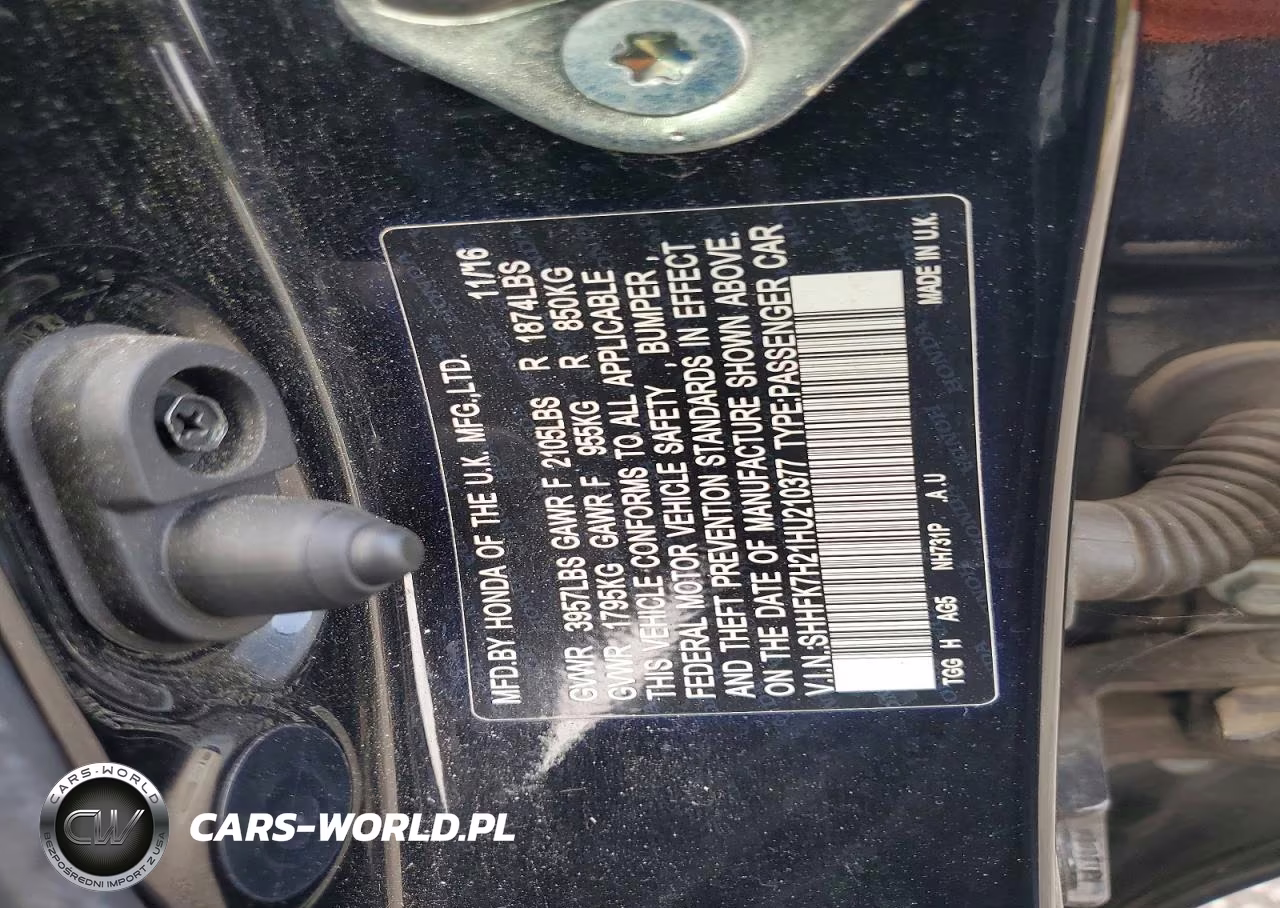 2017 Honda Civic Lx VIN:SHHFK7H21HU210377 - 12