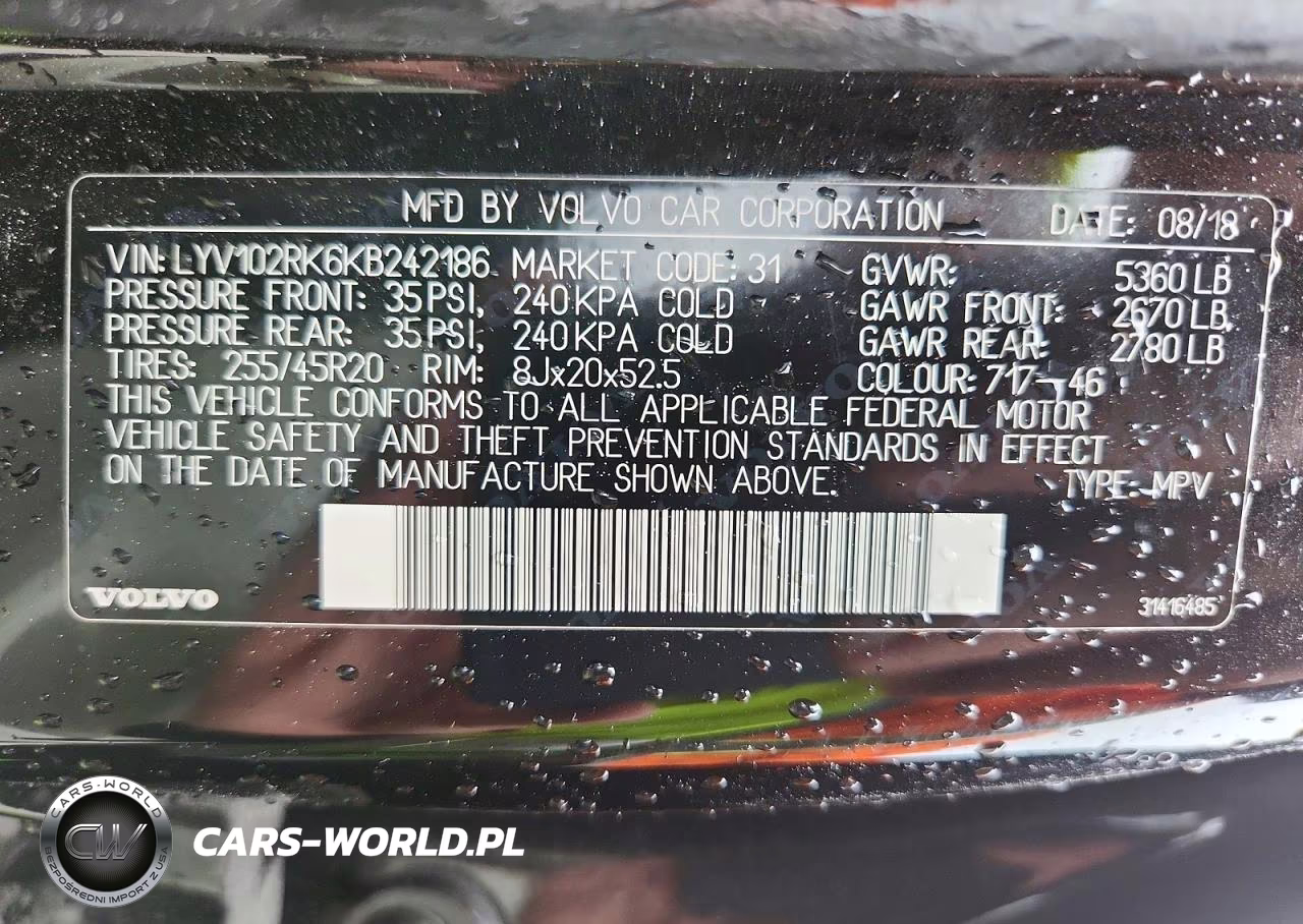 2019 Volvo Xc60 T5 VIN:LYV102RK6KB242186 - 14