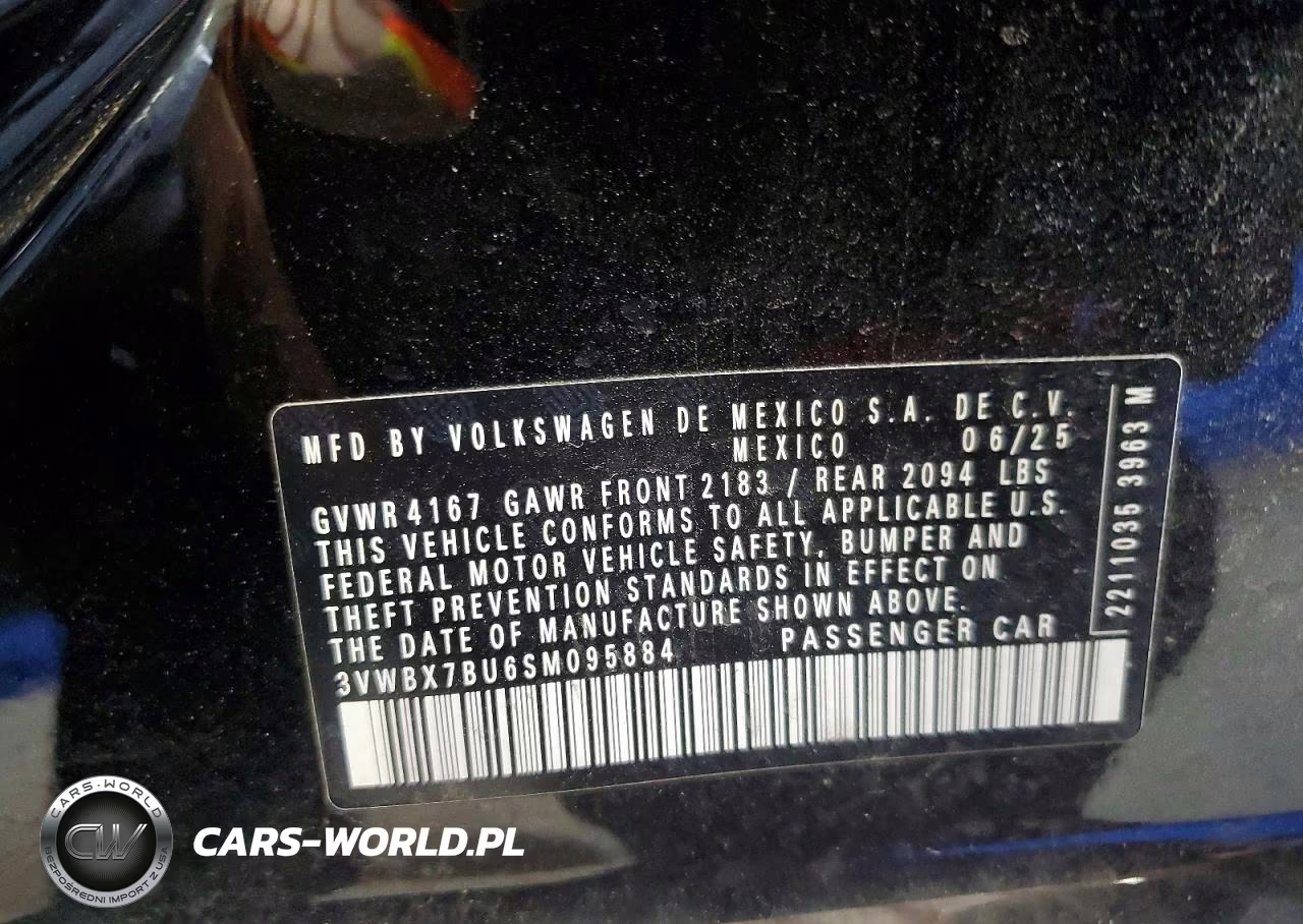 2025 Volkswagen Jetta Sport VIN:3VWBX7BU6SM095884 - 12