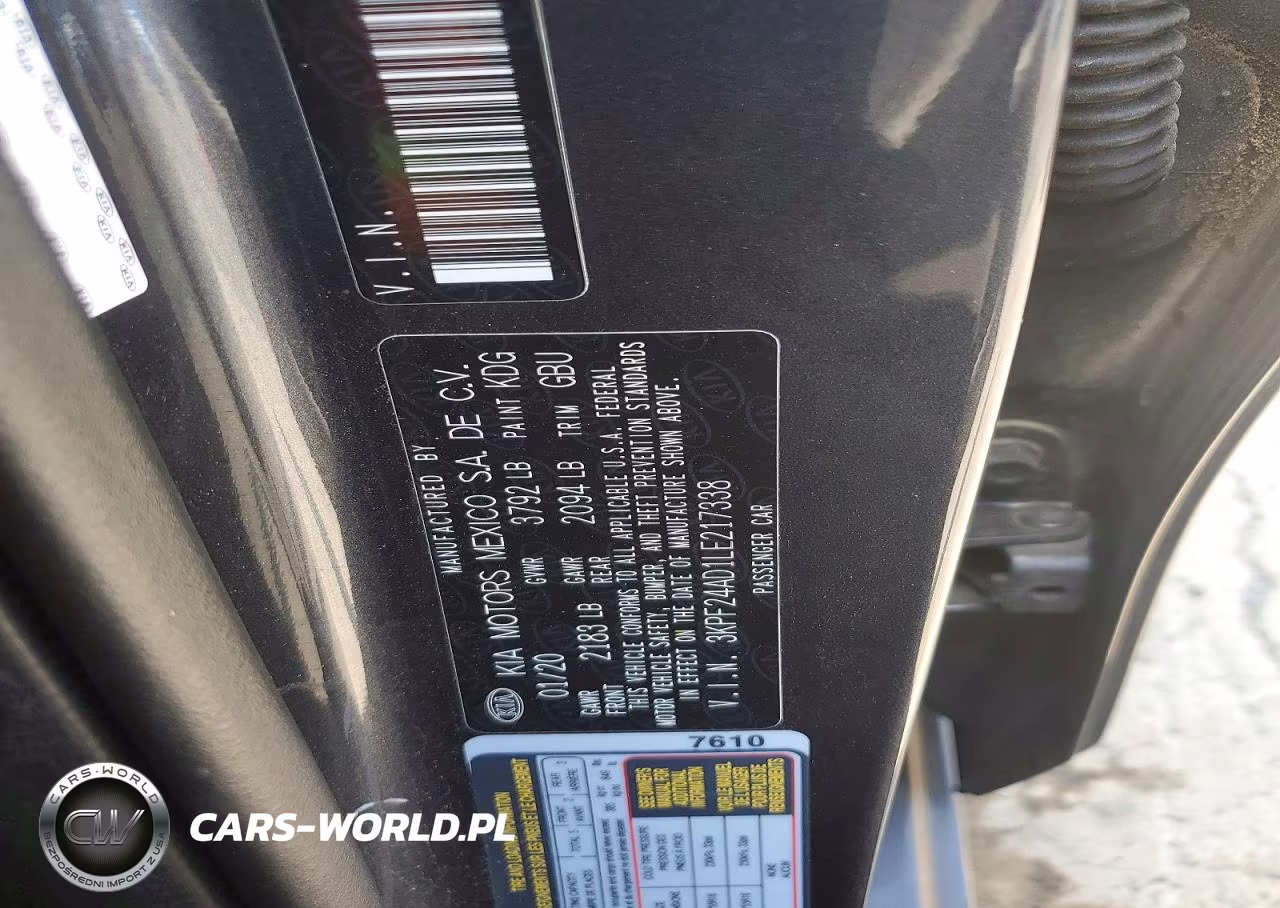2020 Kia Forte Lxs VIN:3KPF24AD1LE217338 - 13