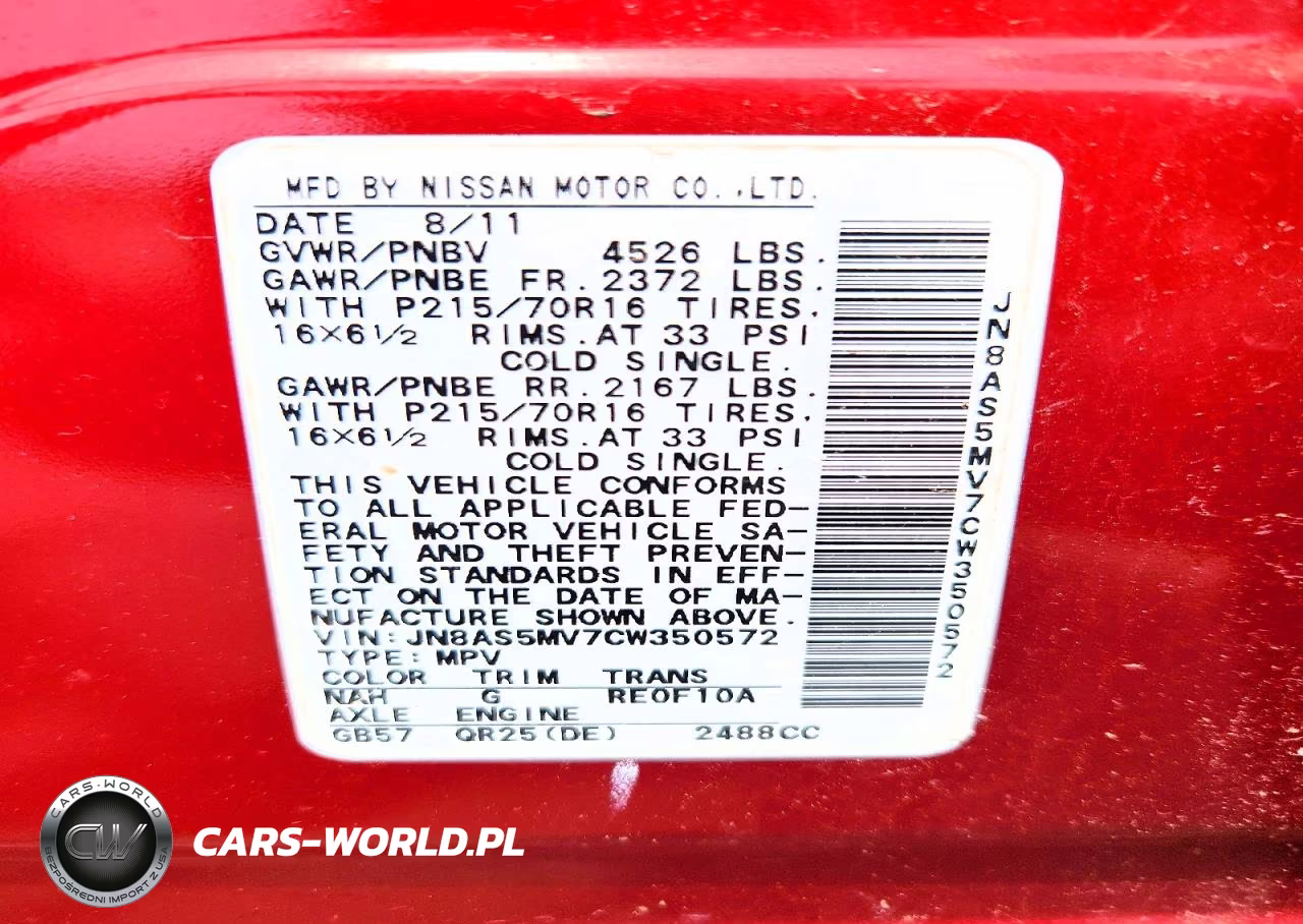 2012 Nissan Rogue S VIN:JN8AS5MV7CW350572 - 13