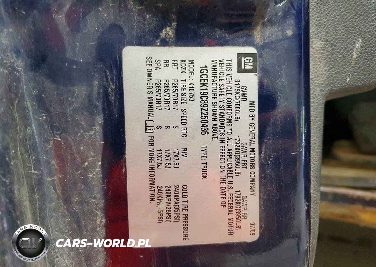 2009 Chevrolet Silverado K1500 VIN:1GCEK19C89Z250436 - 12