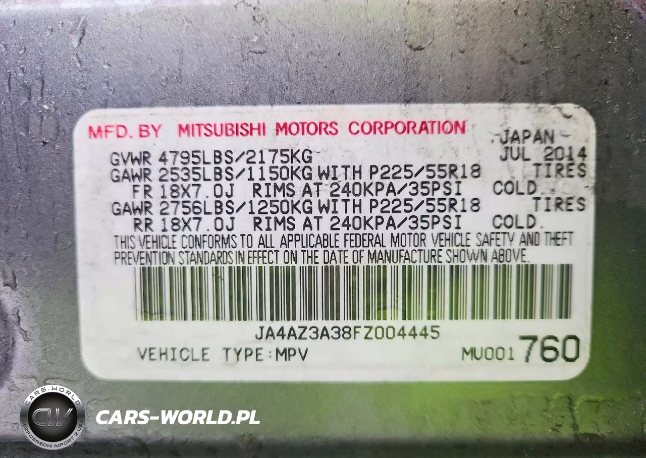2015 Mitsubishi Outlander Se VIN:JA4AZ3A38FZ004445 - 13