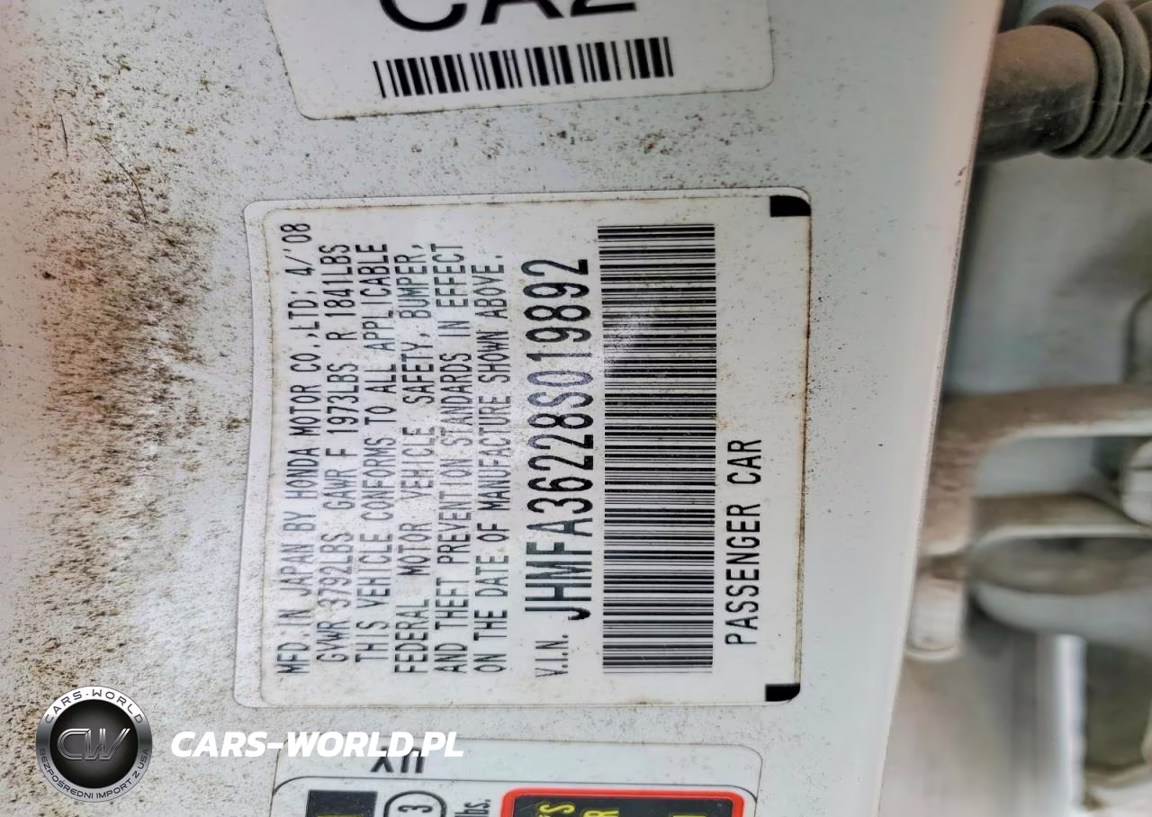 2008 Honda Civic Hybrid VIN:JHMFA36228S019892 - 12