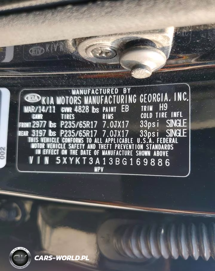 2011 Kia Sorento Lx VIN:5XYKT3A13BG169886 - 13