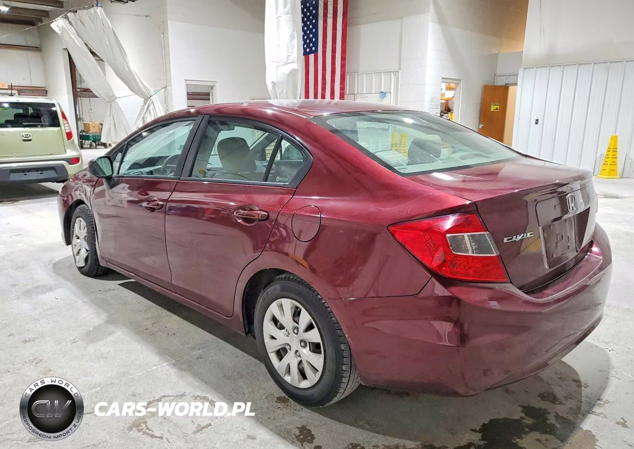 2012 Honda Civic Lx VIN:2HGFB2F59CH609284 - 2