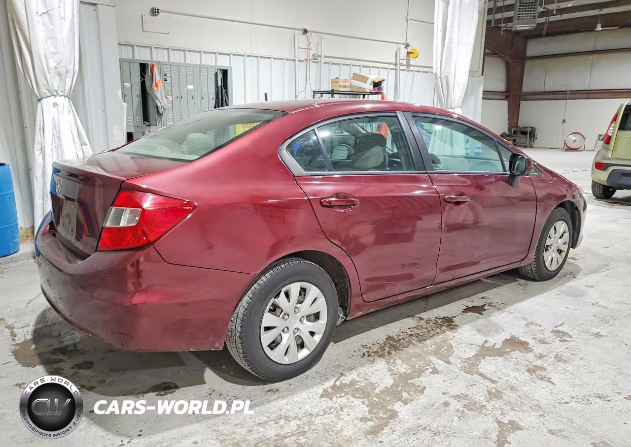 2012 Honda Civic Lx VIN:2HGFB2F59CH609284 - 3