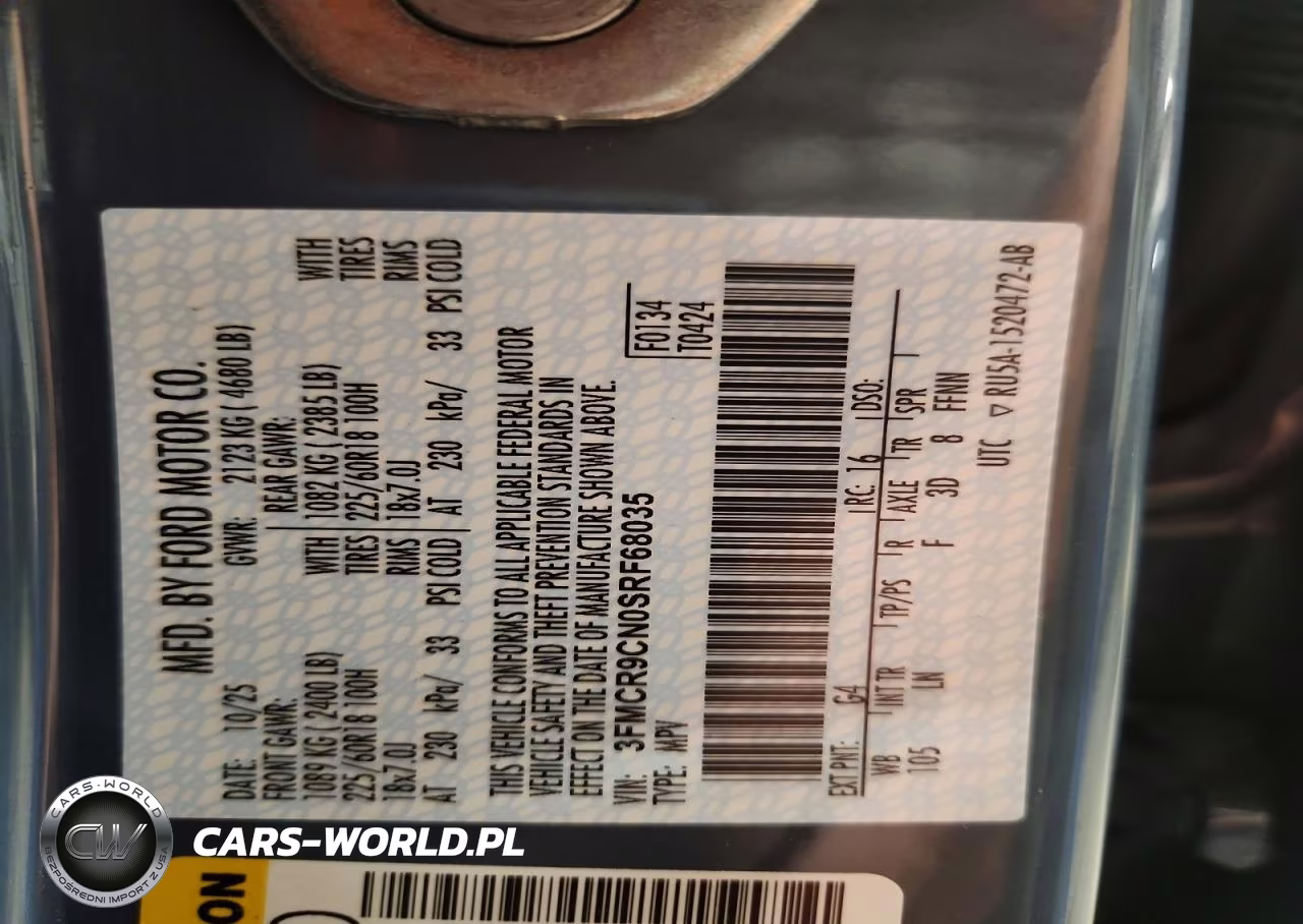 2025 Ford Bronco Sport Outer Banks VIN:3FMCR9CN0SRF68035 - 13