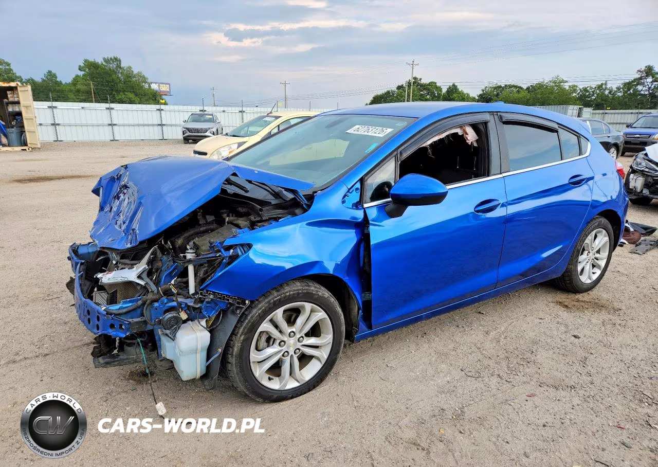 2019 Chevrolet Cruze Lt VIN:3G1BE6SM7KS564312 - 1