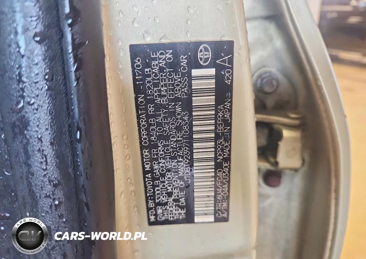 2007 Toyota Yaris Base VIN:JTDBT923971108343 - 12