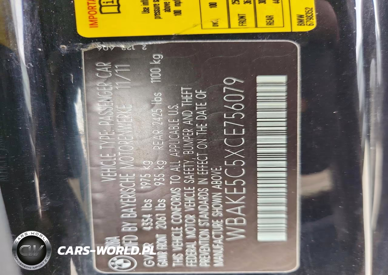 2012 BMW 328I VIN:WBAKE5C5XCE756079 - 12