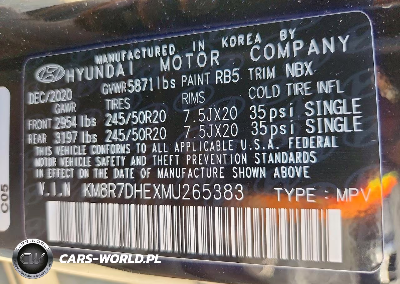 2021 Hyundai Palisade Calligraphy VIN:KM8R7DHEXMU265383 - 14