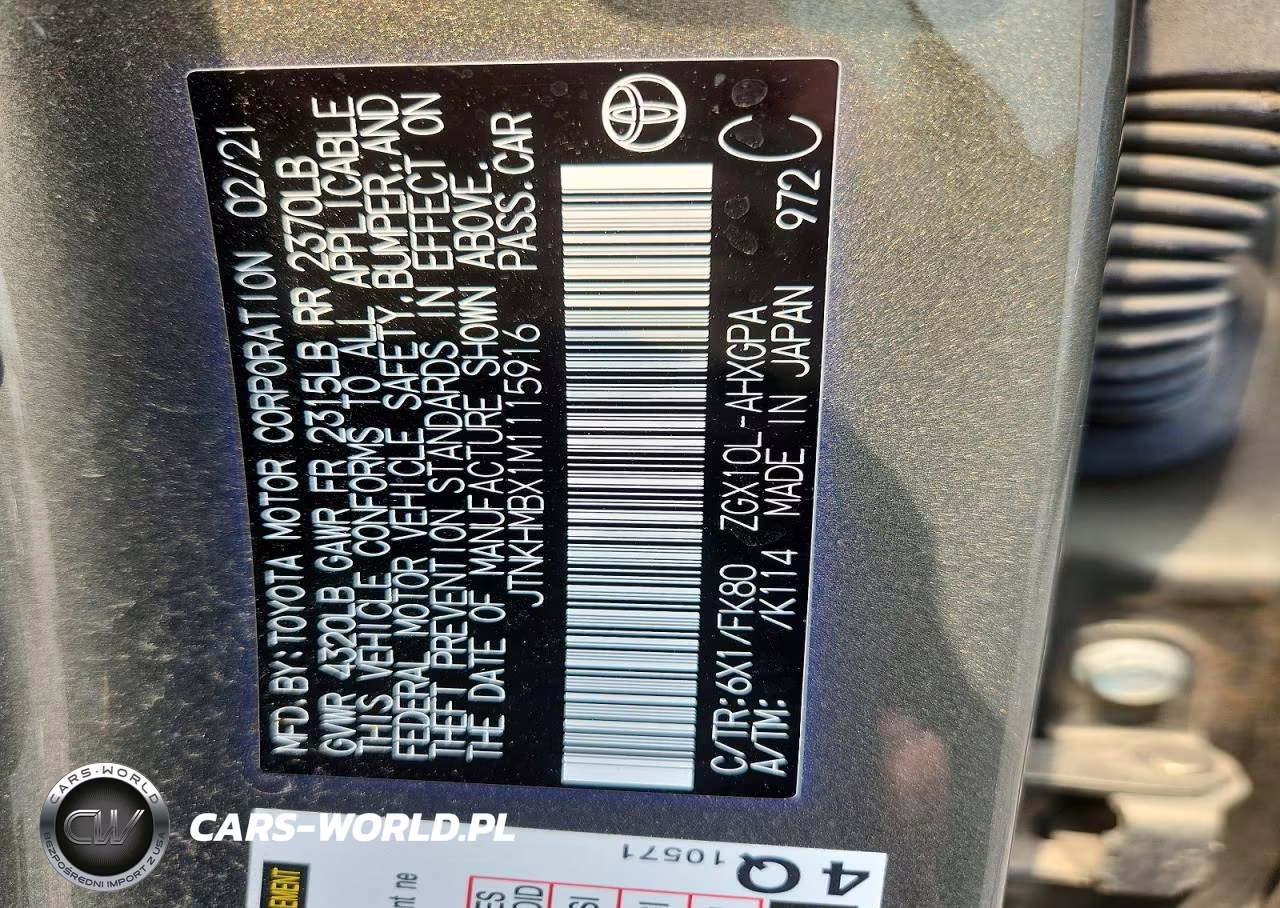 2021 Toyota C-Hr Xle VIN:JTNKHMBX1M1115916 - 13