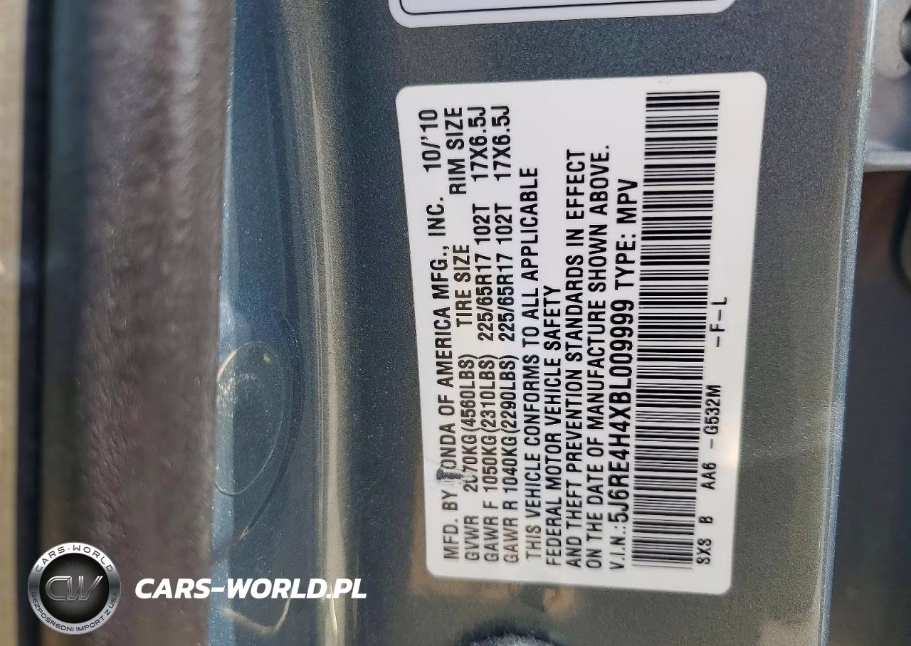 2011 Honda Cr-V Se VIN:5J6RE4H4XBL009999 - 14