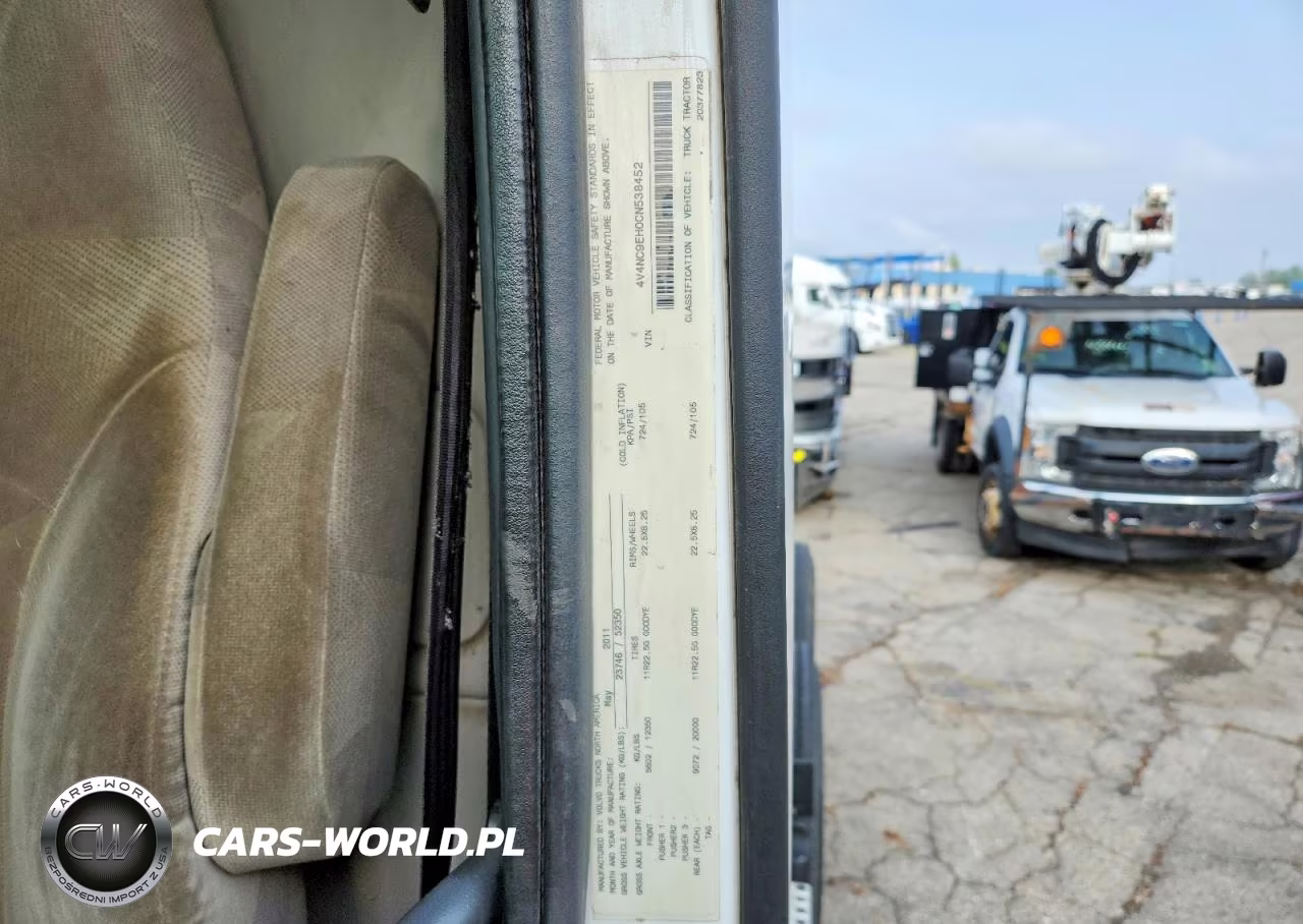 2012 Volvo Vnl Semi Truck VIN:4V4NC9EH0CN538452 - 11