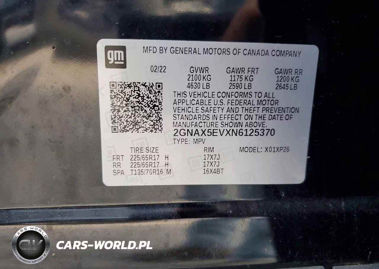2022 Chevrolet Equinox Ls VIN:2GNAX5EVXN6125370 - 14