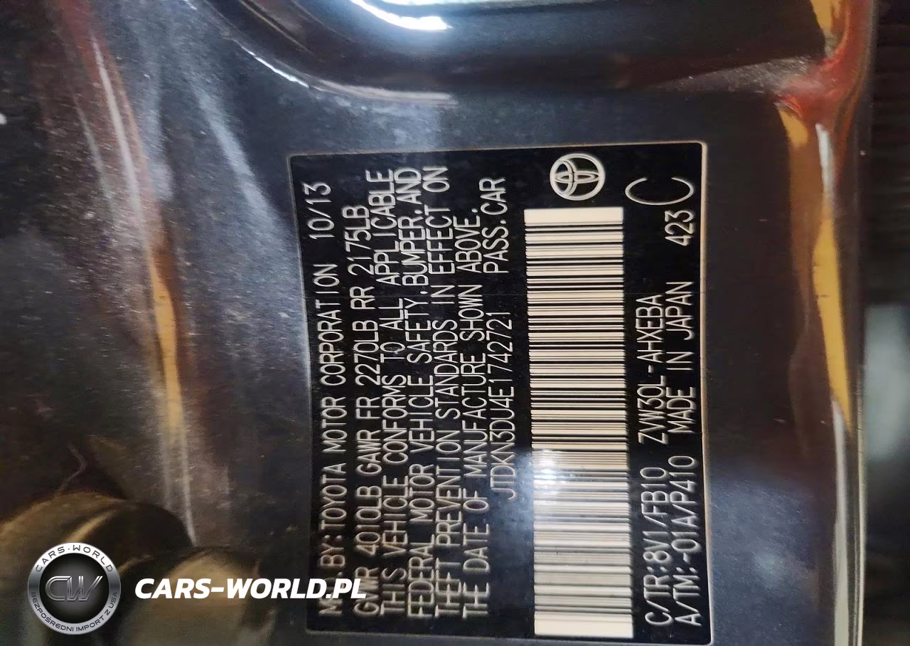 2014 Toyota Prius Three VIN:JTDKN3DU4E1742721 - 12