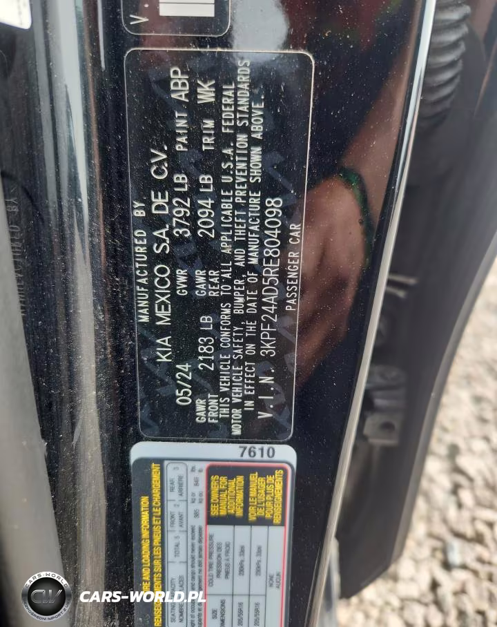 2024 Kia Forte Lxs VIN:3KPF24AD5RE804098 - 12
