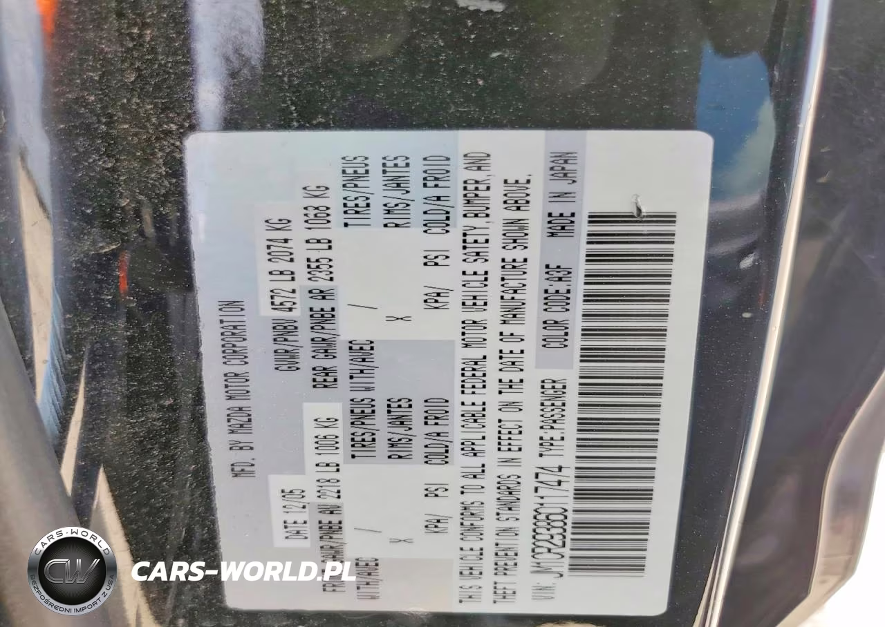 2006 Mazda 5 VIN:JM1CR293860117474 - 12