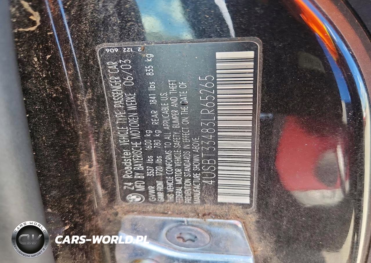 2003 BMW Z4 2.5 VIN:4USBT33483LR65265 - 12