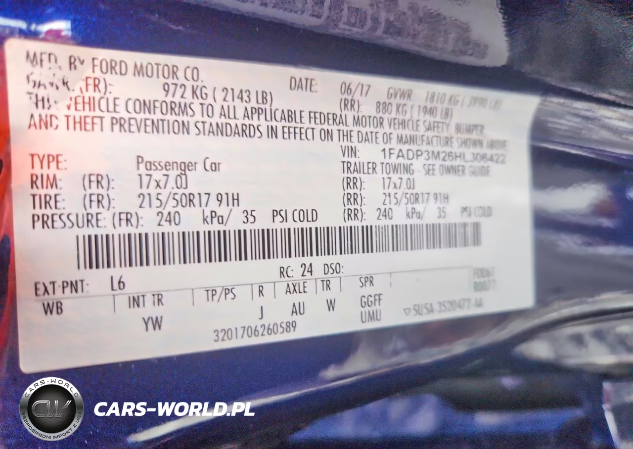 2017 Ford Focus Sel VIN:1FADP3M26HL306422 - 12