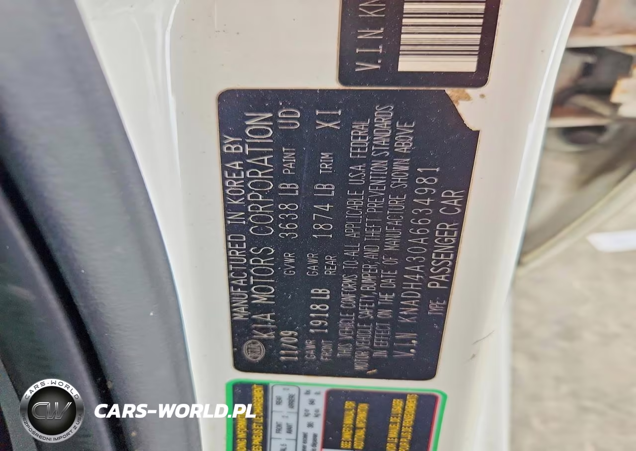 2010 Kia Rio Base VIN:KNADH4A30A6634981 - 12