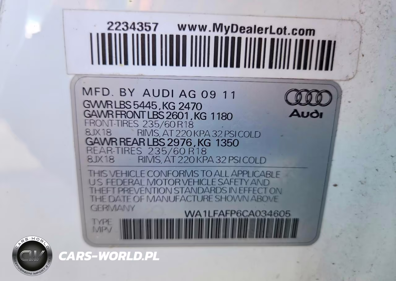2012 Audi Q5 Premium Plus VIN:WA1LFAFP6CA034605 - 13