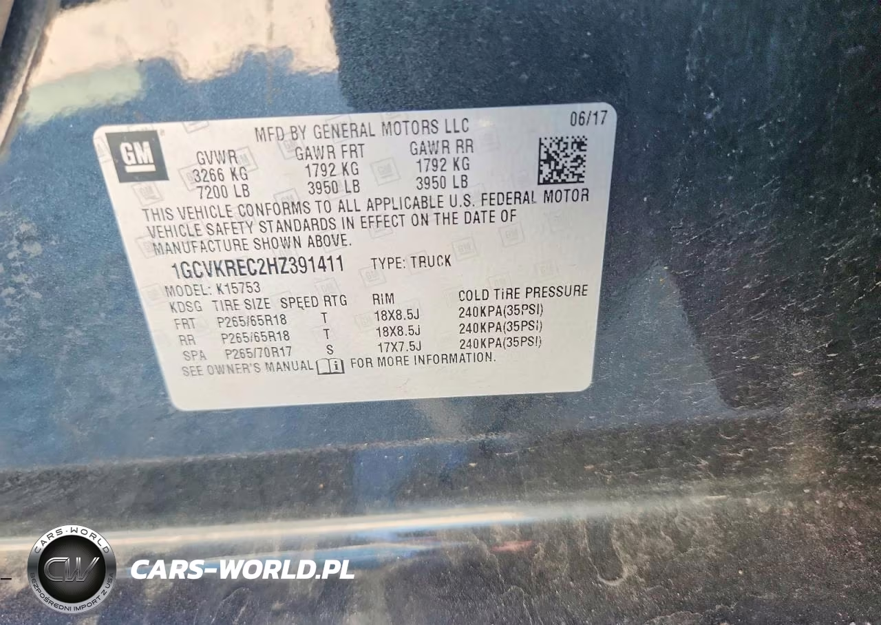 2017 Chevrolet Silverado K1500 Lt VIN:1GCVKREC2HZ391411 - 12