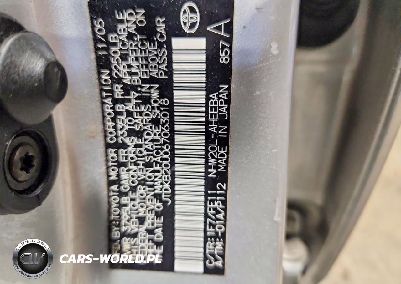 2006 Toyota Prius Base VIN:JTDKB20U067063018 - 12