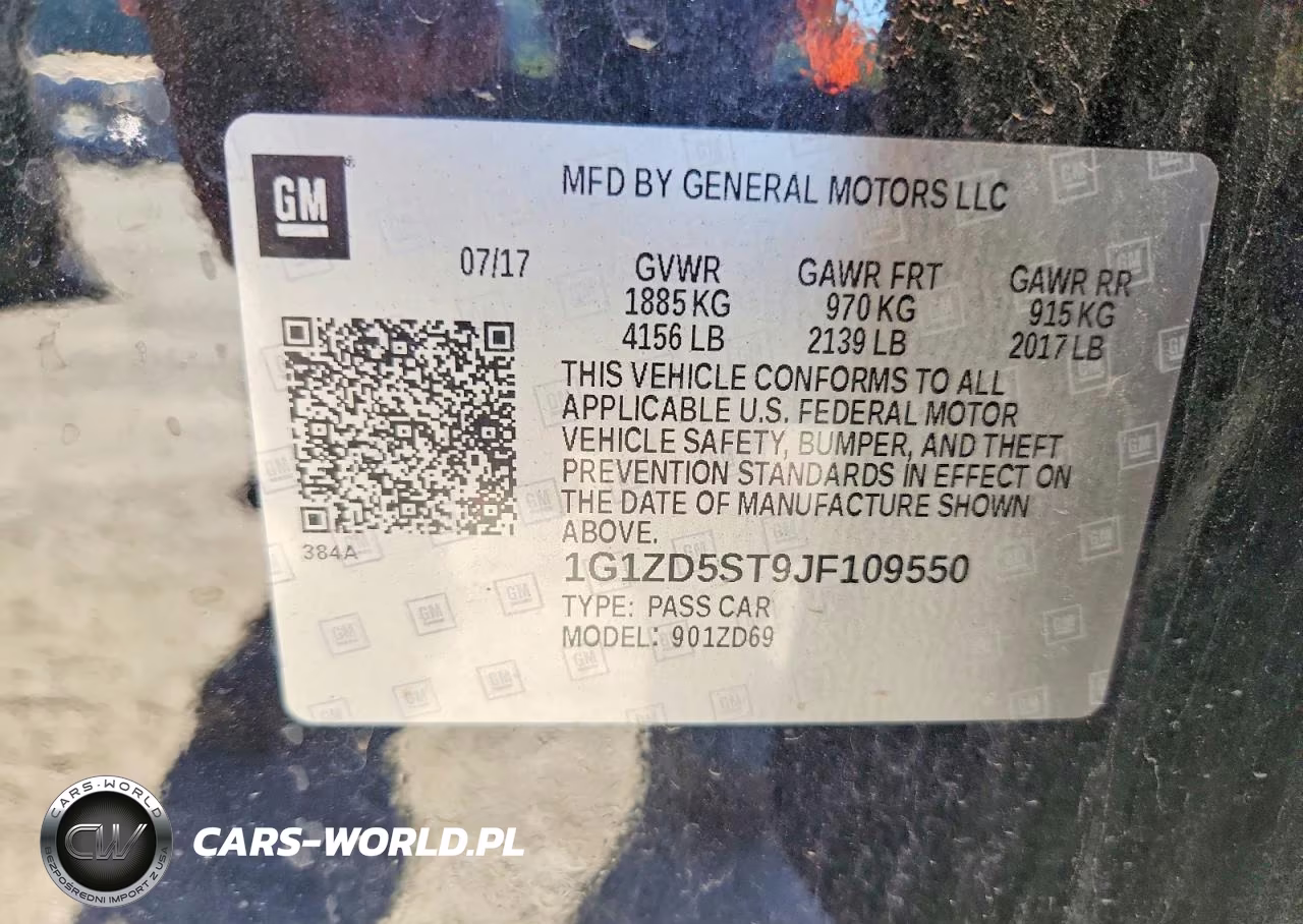 2018 Chevrolet Malibu Lt VIN:1G1ZD5ST9JF109550 - 12