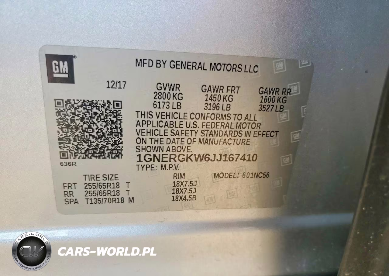 2018 Chevrolet Traverse Lt VIN:1GNERGKW6JJ167410 - 12