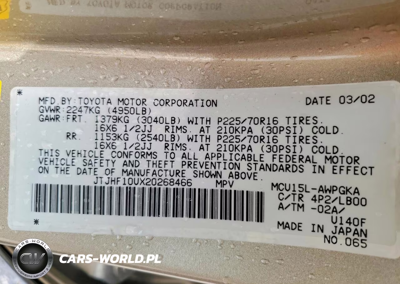 2002 Lexus Rx 300 VIN:JTJHF10UX20268466 - 13