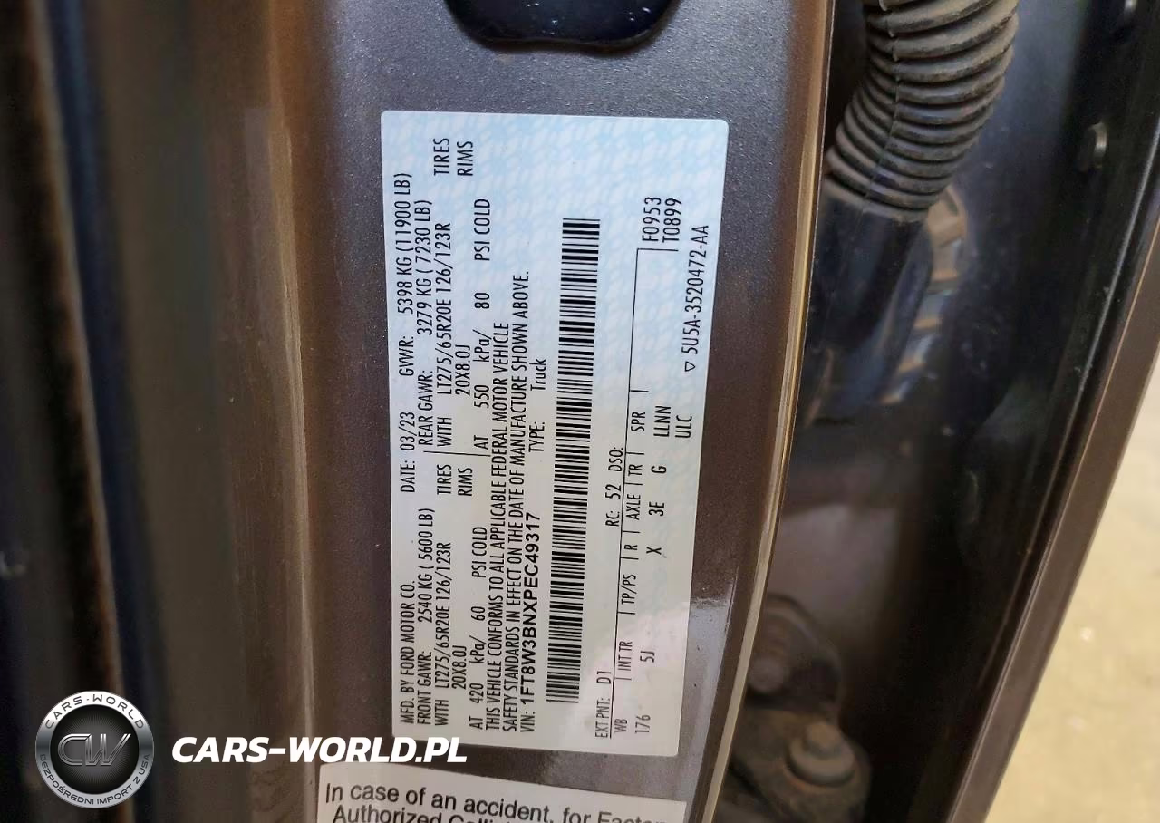 2023 Ford F350 Super Duty VIN:1FT8W3BNXPEC49317 - 13