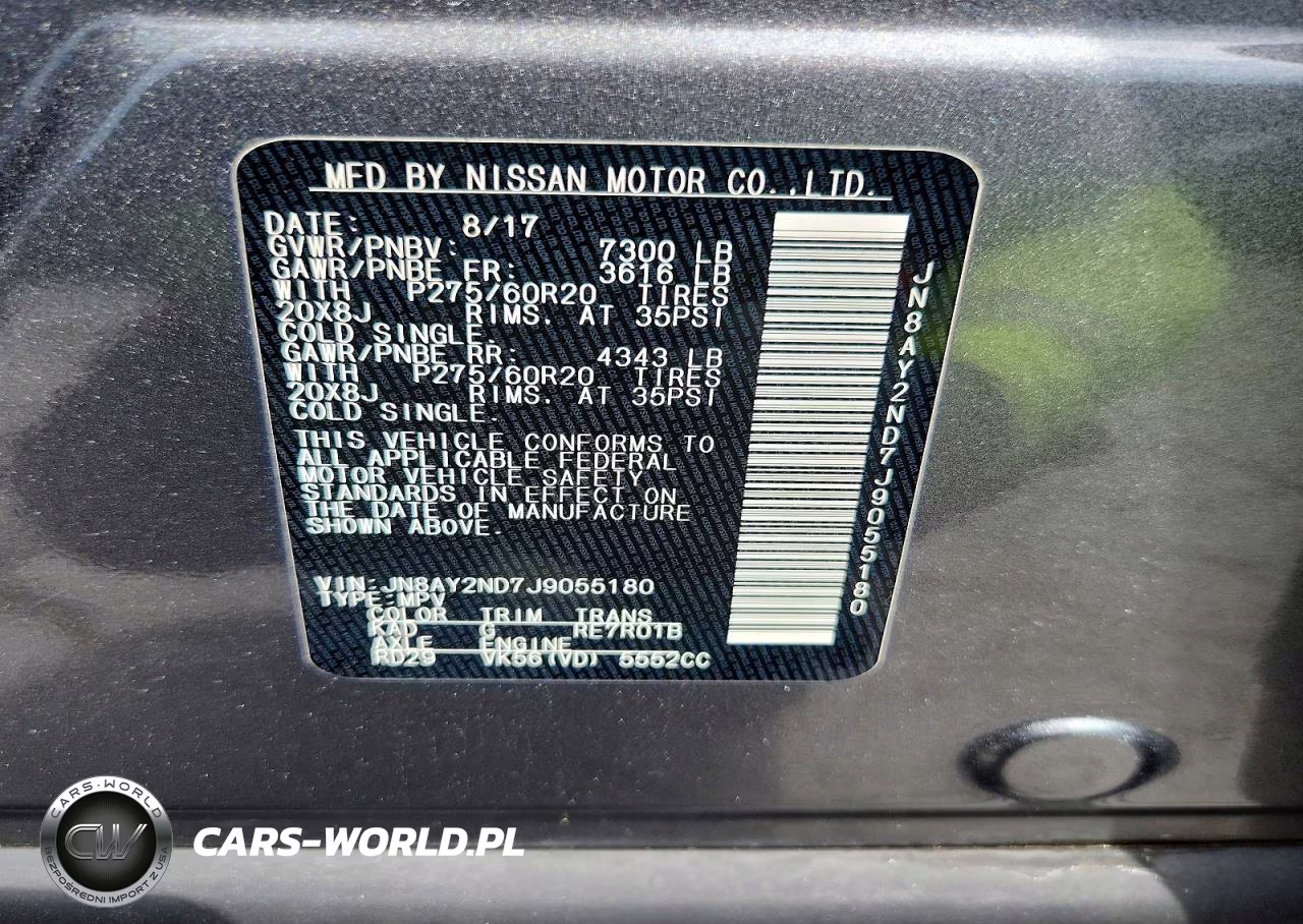 2018 Nissan Armada Sl VIN:JN8AY2ND7J9055180 - 13