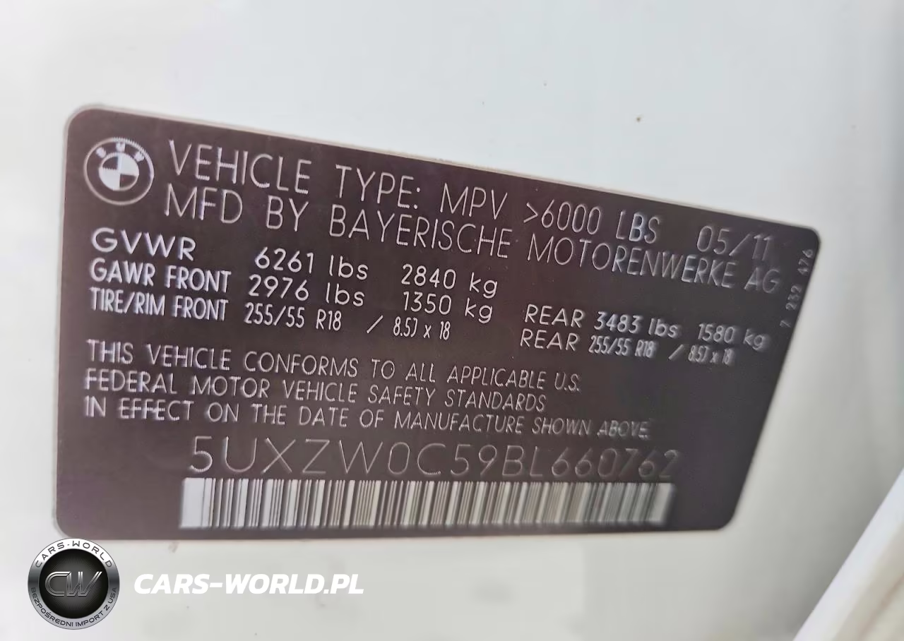 2011 BMW X5 xDrive35D VIN:5UXZW0C59BL660762 - 13