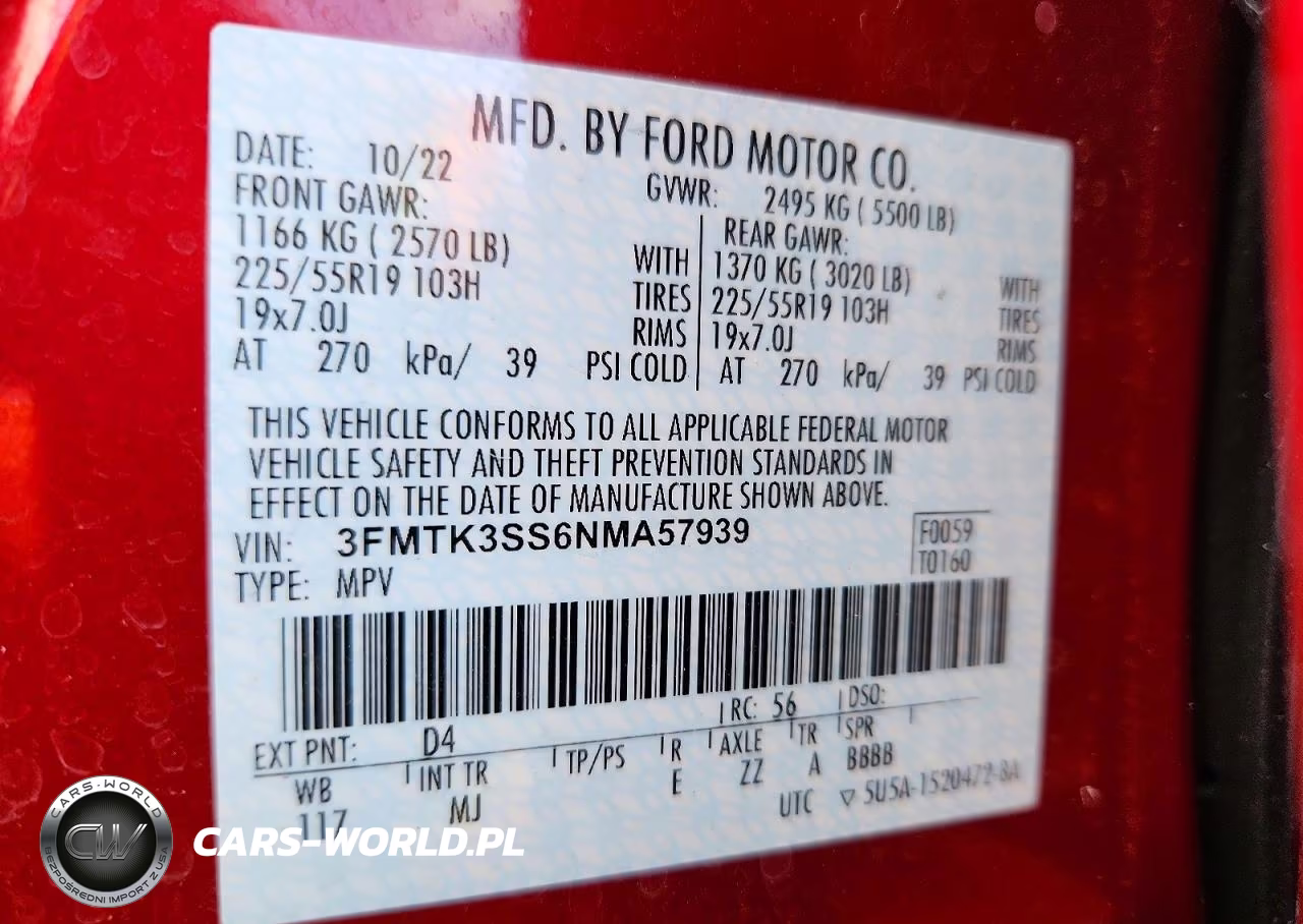 2022 Ford Mustang Mach-E Premium VIN:3FMTK3SS6NMA57939 - 14