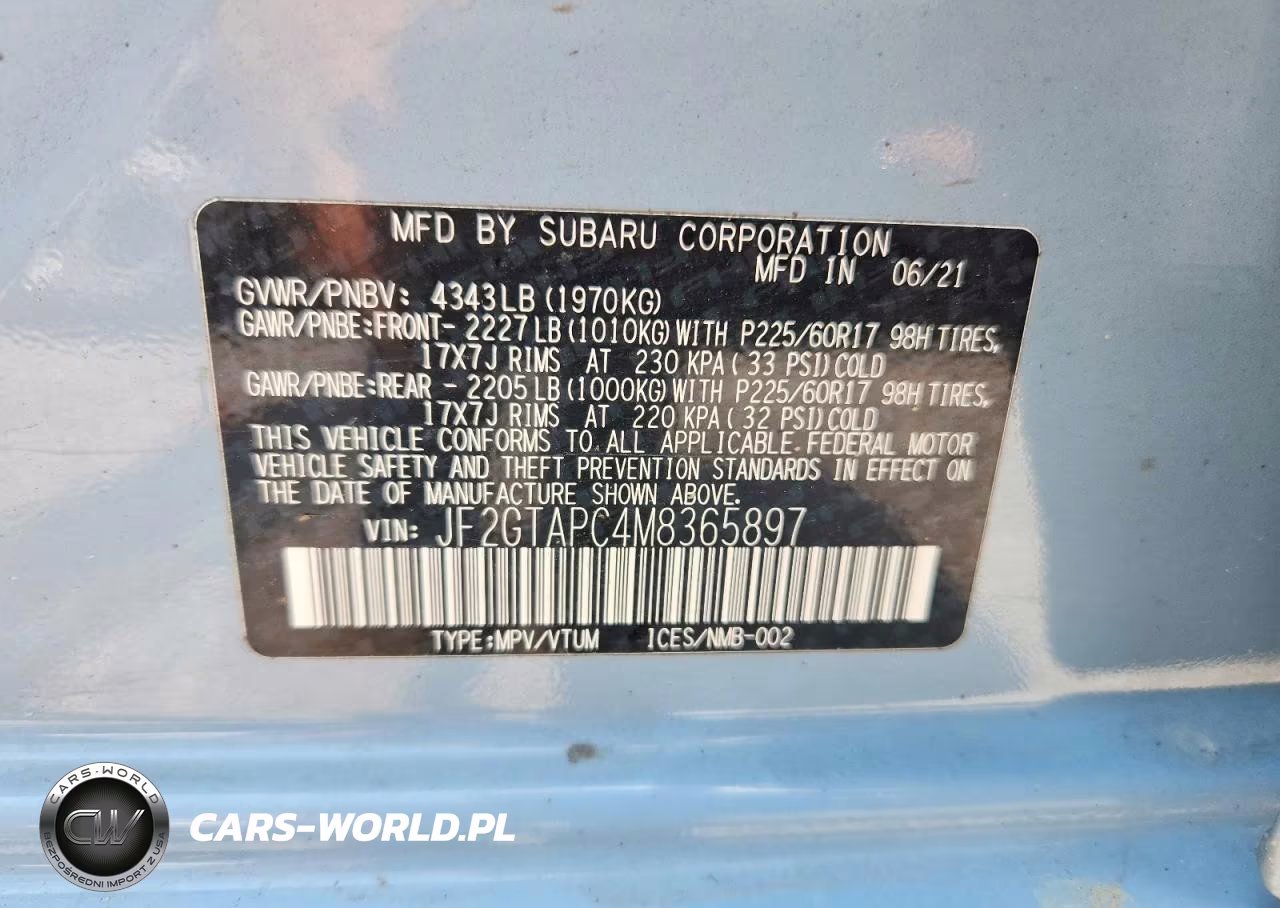 2021 Subaru Crosstrek Premium VIN:JF2GTAPC4M8365897 - 13