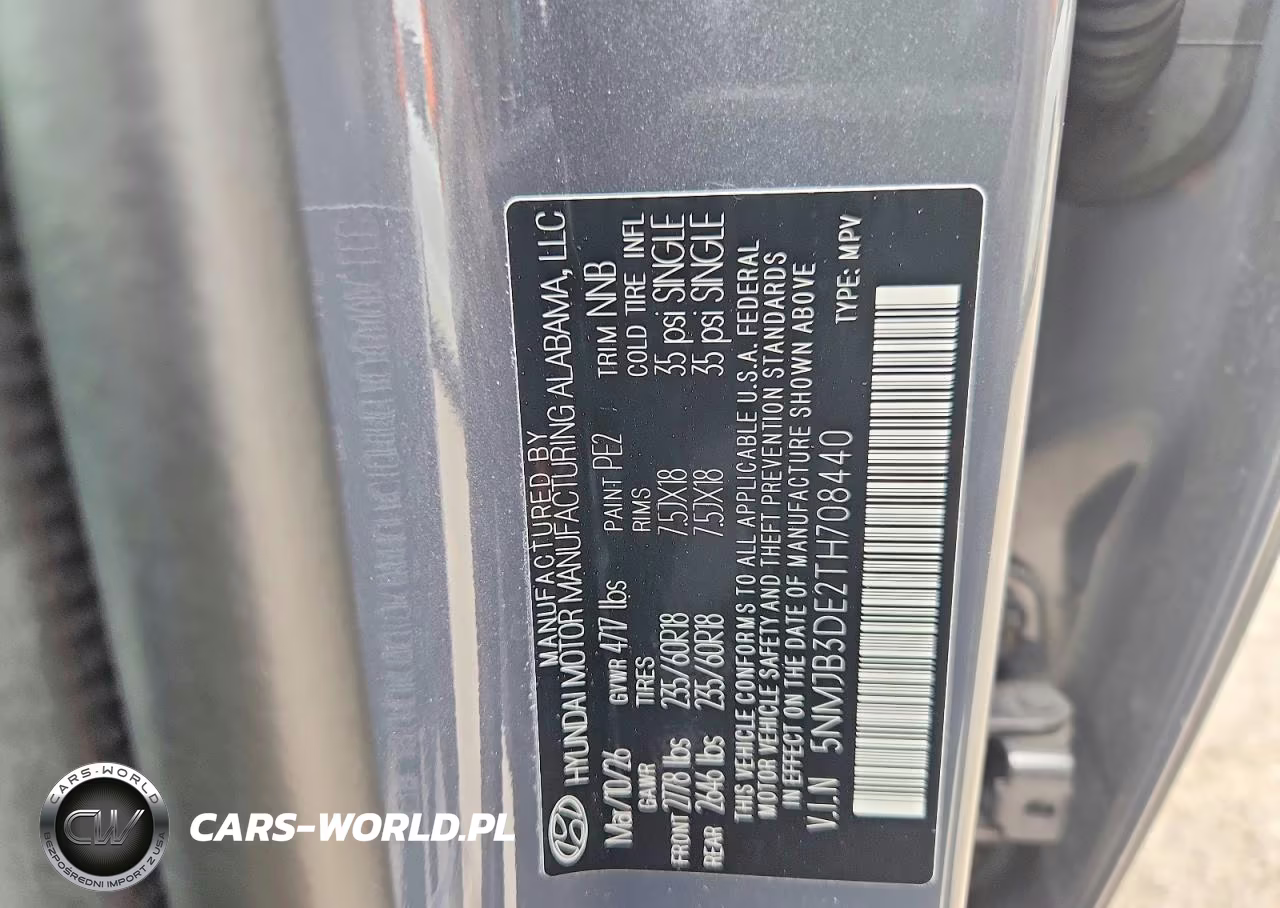 2026 Hyundai Tucson Sel VIN:5NMJB3DE2TH708440 - 13
